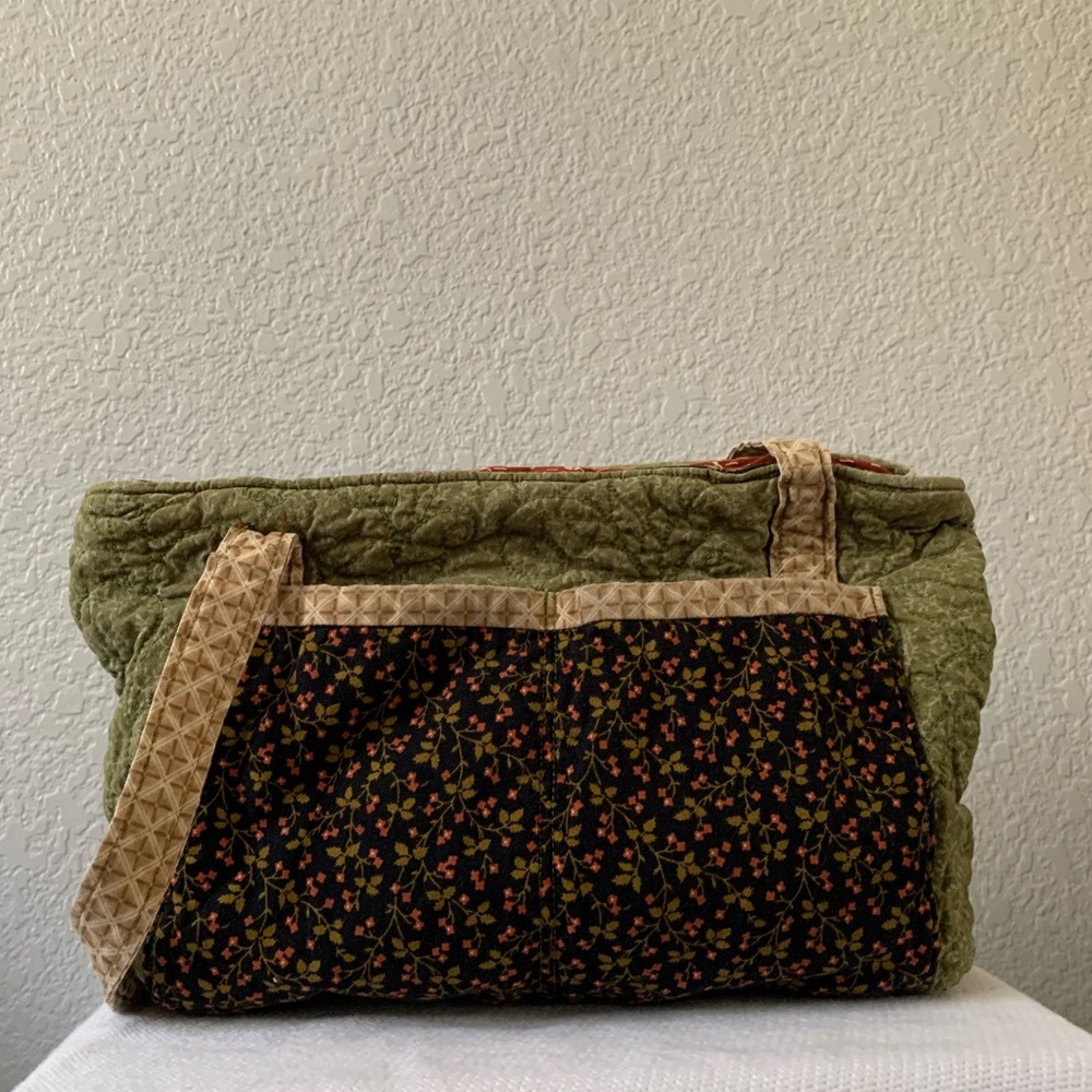 a multicolor cloth bag